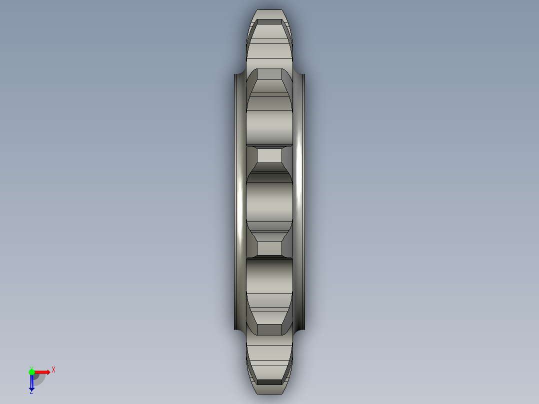13齿20A主动链轮俯视图