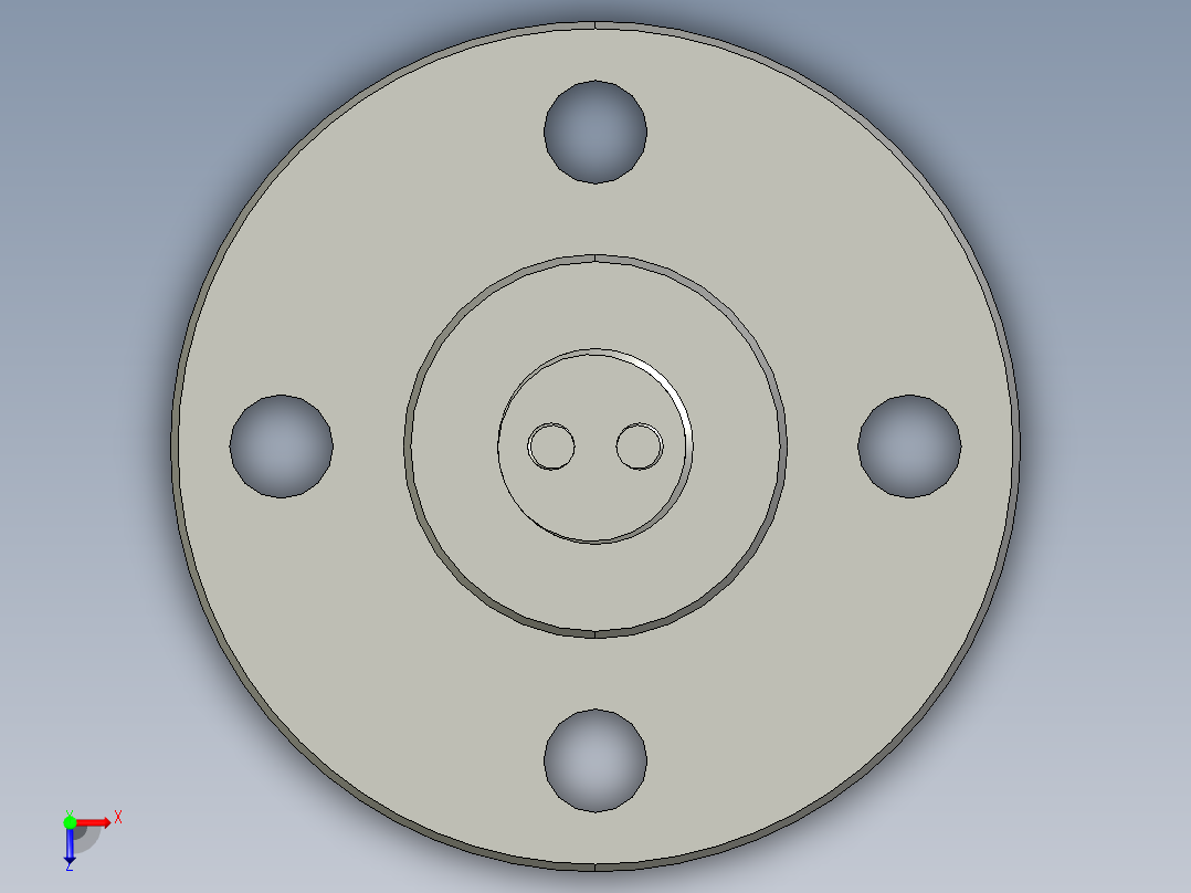 浸入式透射近红外探头(DN25，PN16)俯视图