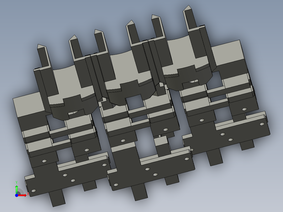 带滑轨气爪1前视图