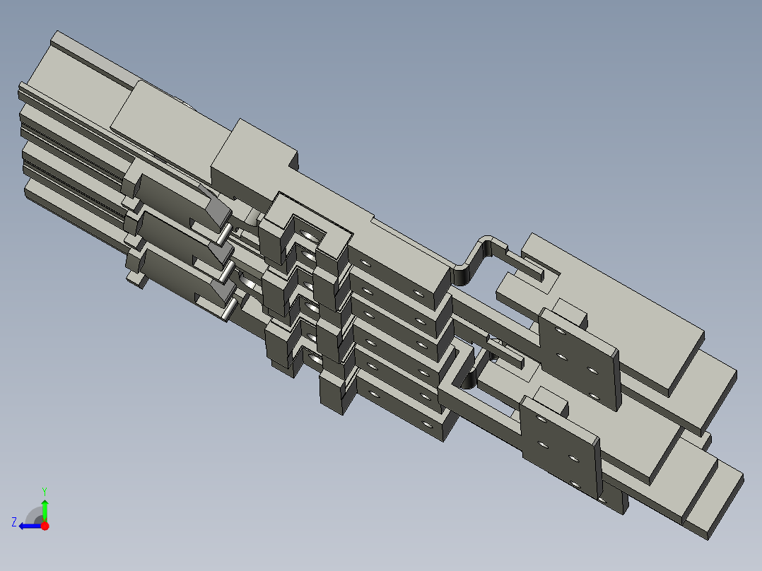 带滑轨气爪1右视图