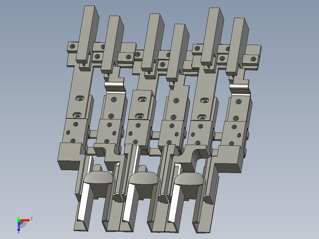 带滑轨气爪1俯视图