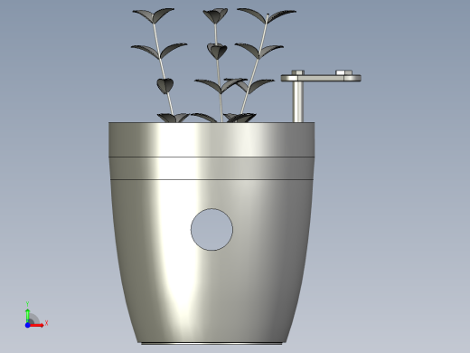 植物培养花盆前视缩略图
