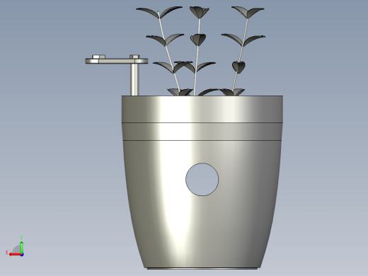 植物培养花盆后视缩略图