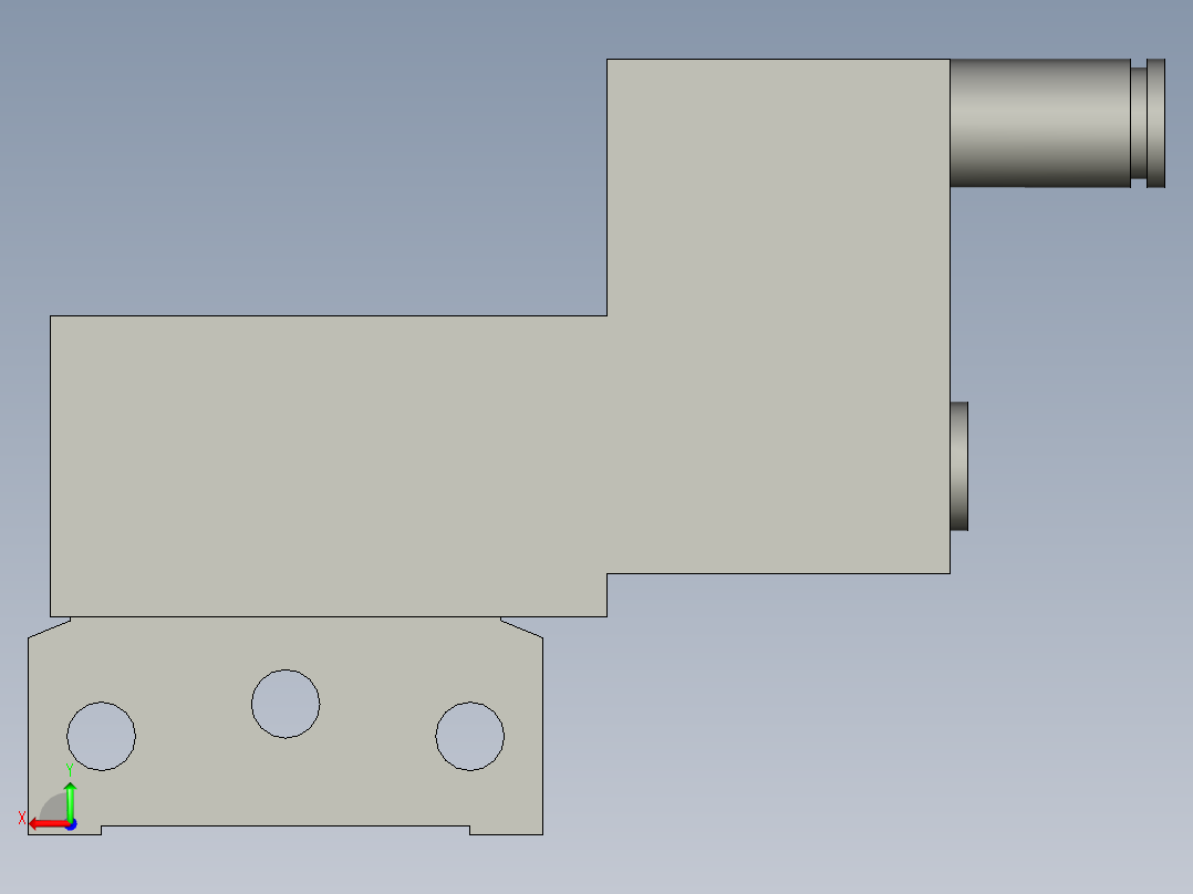 MB520电磁阀后视图