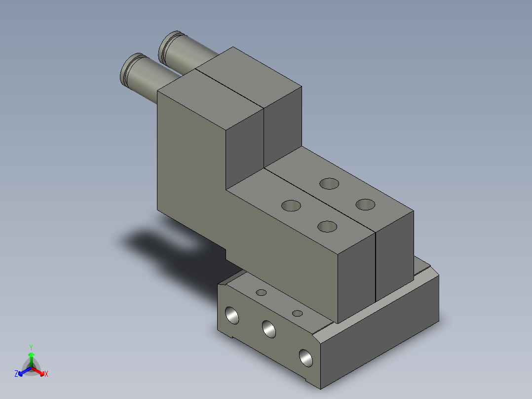 MB520电磁阀正等轴测图