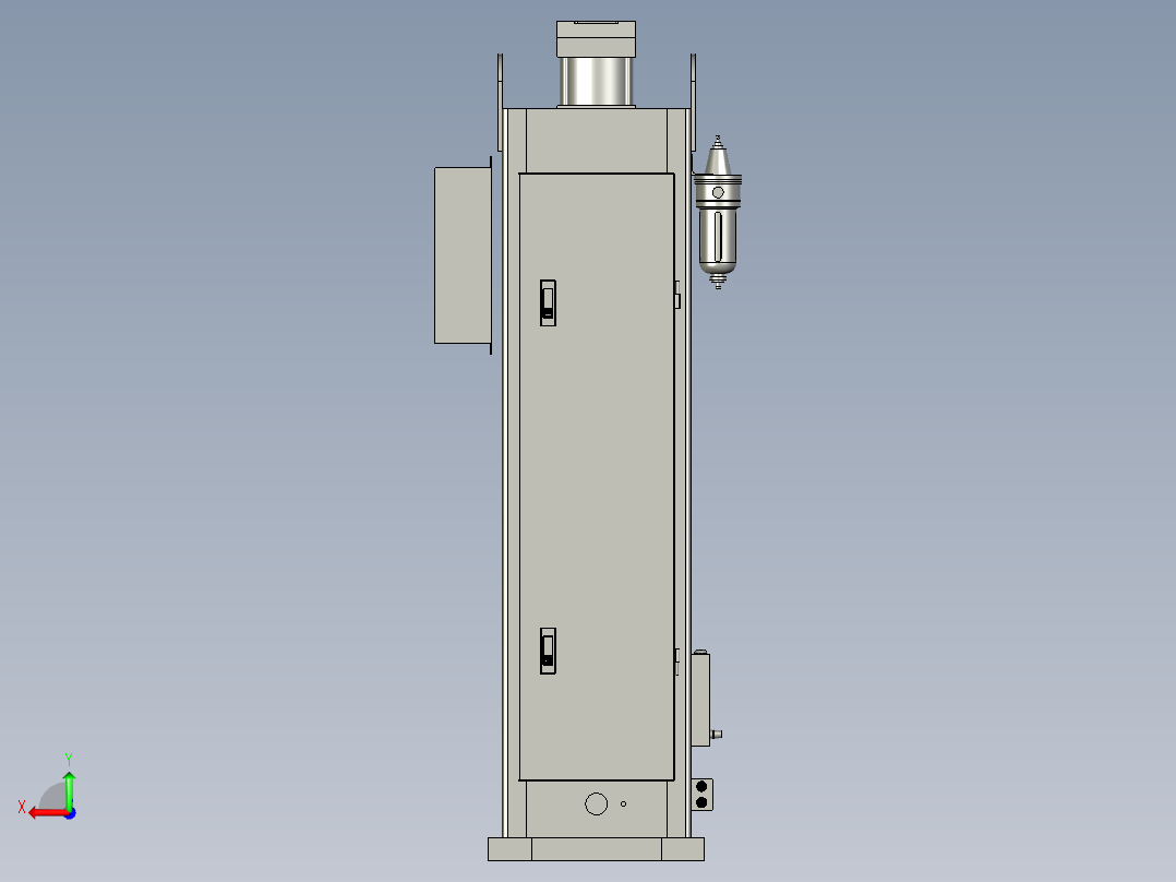 通用机械配件用焊接平台后视图