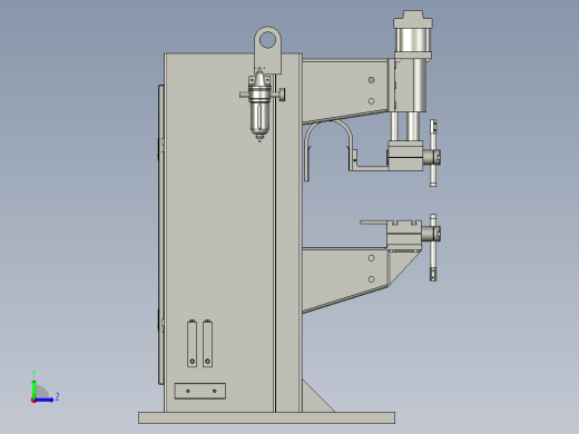 通用机械配件用焊接平台左视缩略图