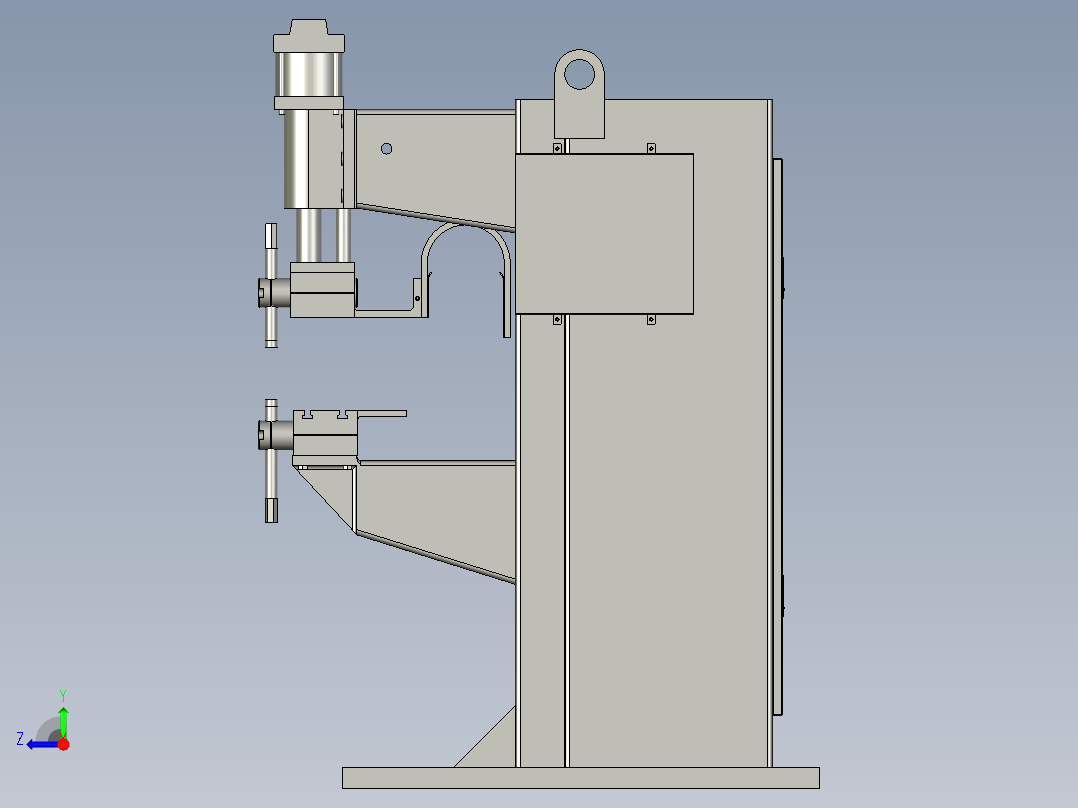 通用机械配件用焊接平台右视图