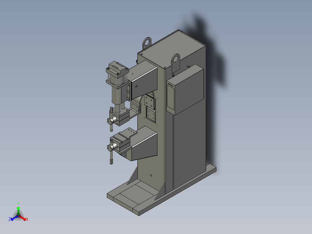 通用机械配件用焊接平台正等轴测图