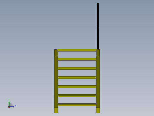 钢制楼梯左视缩略图