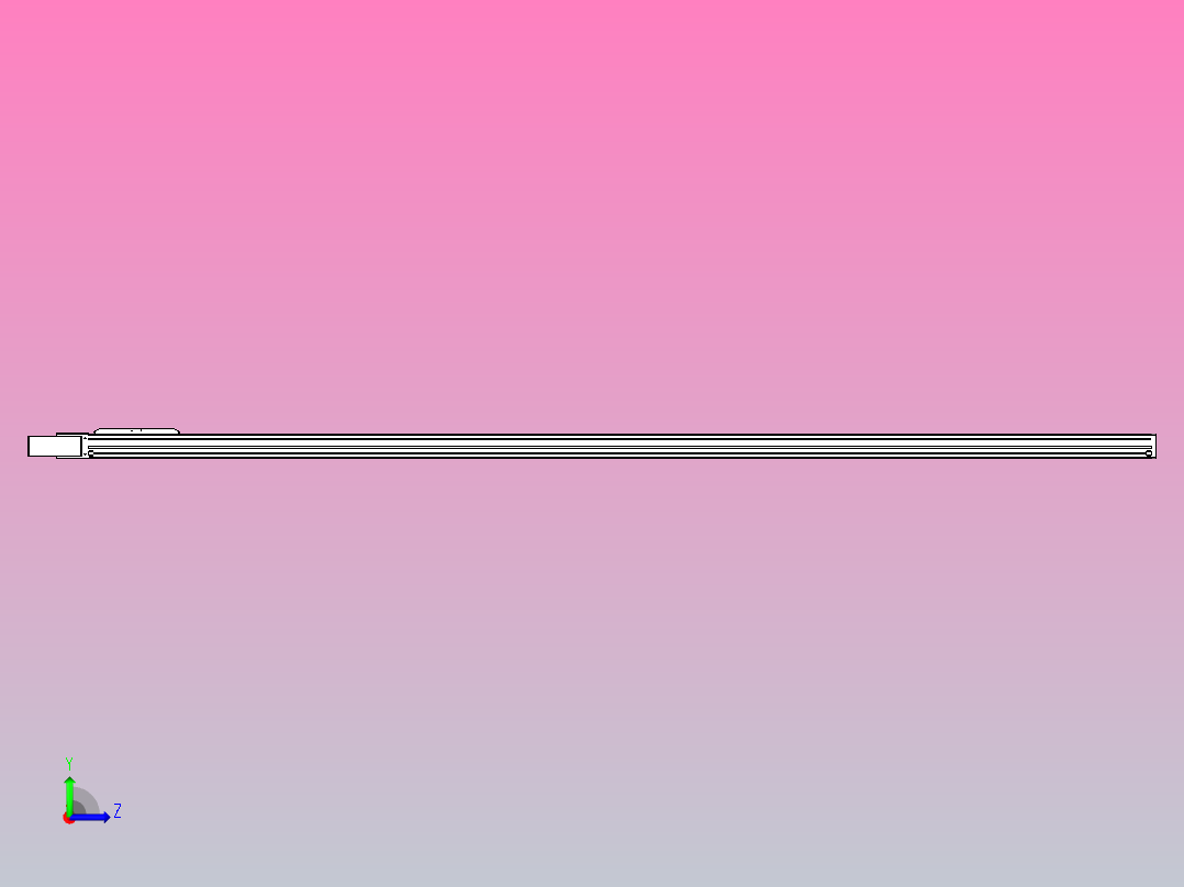 伺服电机集成皮带传动直线执行器TPA-OCB-120-224-L4050-MR-P75-N3左视图