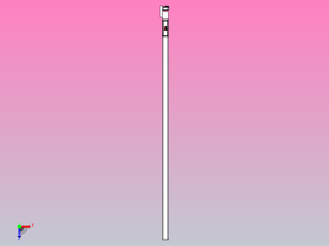 伺服电机集成皮带传动直线执行器TPA-OCB-120-224-L4050-MR-P75-N3俯视图