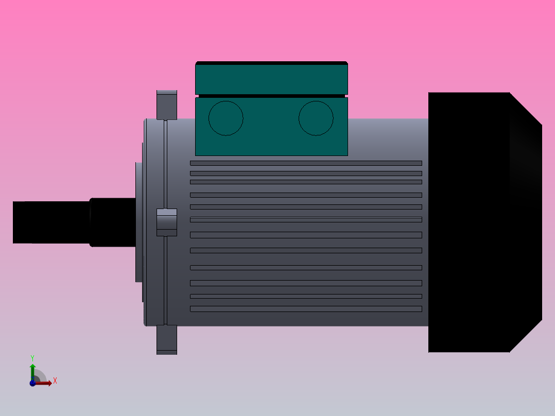 交流电动机前视图