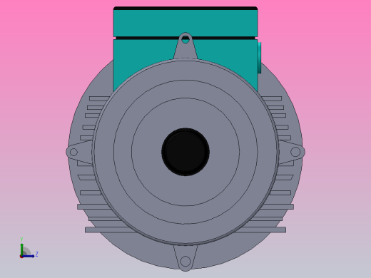交流电动机左视缩略图