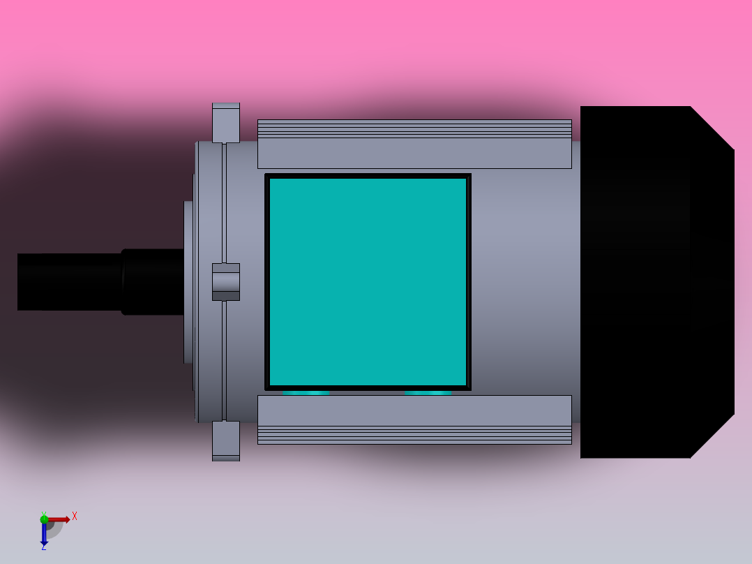交流电动机俯视图