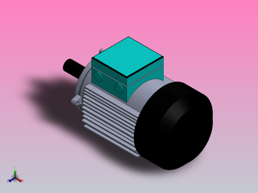 交流电动机正等轴测缩略图