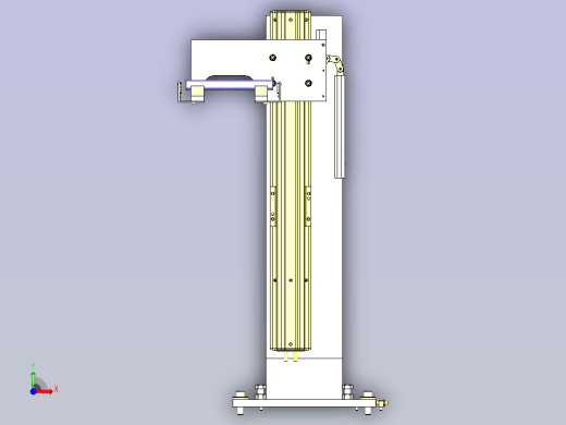 一种工件升降回转机构3D图纸前视缩略图