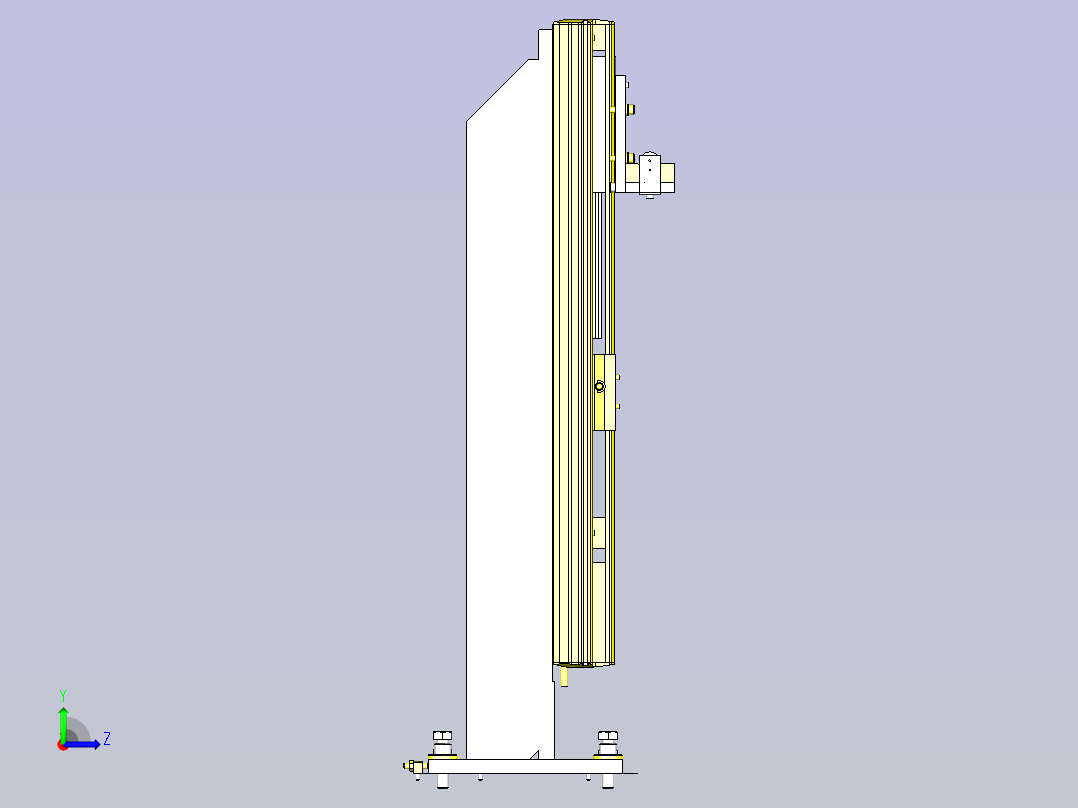 一种工件升降回转机构3D图纸左视图