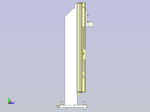 一种工件升降回转机构3D图纸左视缩略图