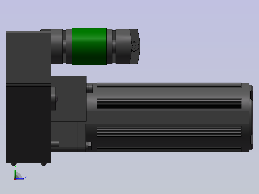 平带输送机模块 sw16左视图