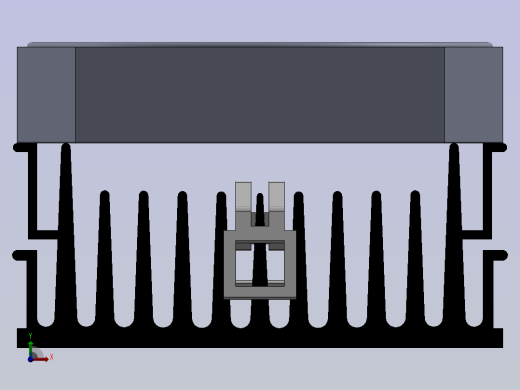 CPU散热风扇三维前视缩略图