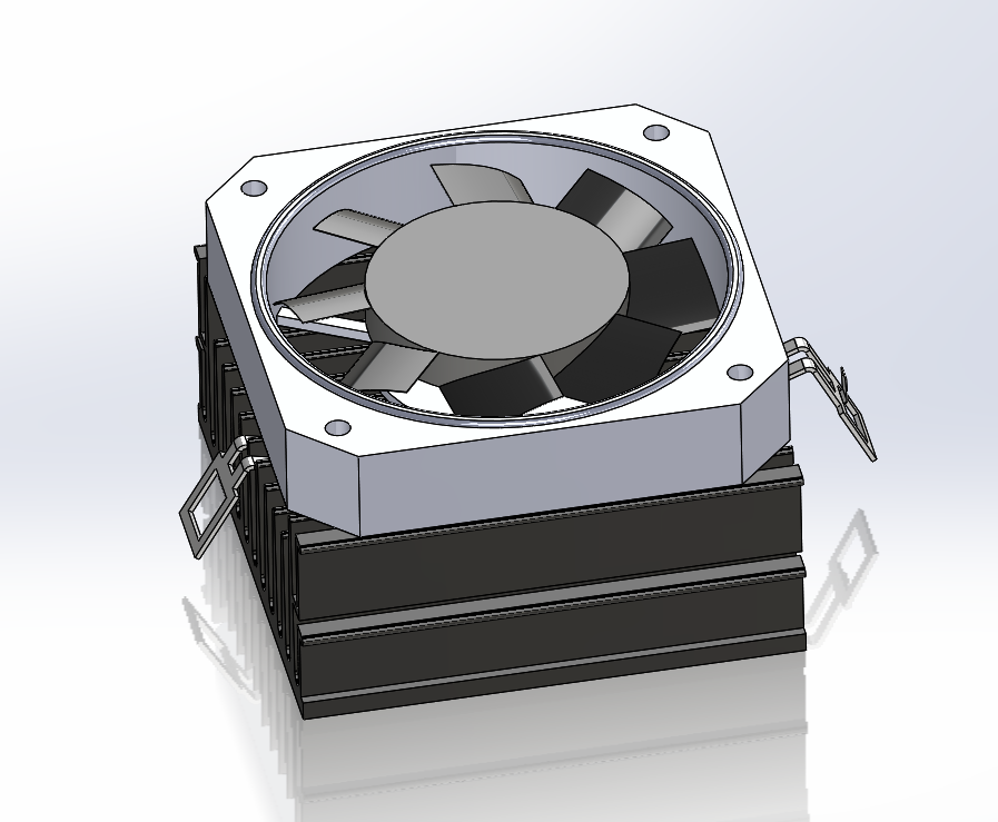 CPU散热风扇三维