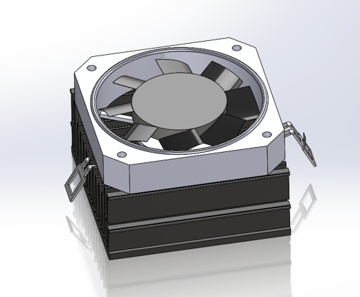 CPU散热风扇三维缩略图