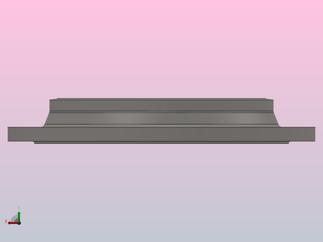 凸面对焊钢制管法兰_250-2.5（系列1）后视图