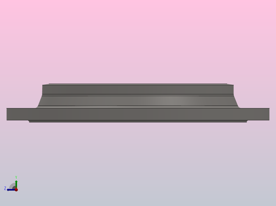 凸面对焊钢制管法兰_250-2.5（系列1）右视图