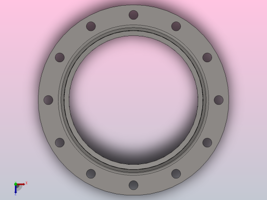 凸面对焊钢制管法兰_250-2.5（系列1）俯视缩略图