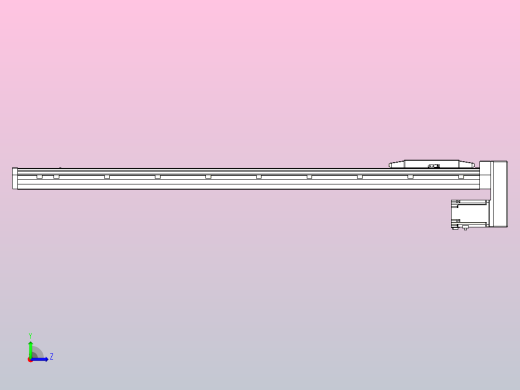 滚珠丝杠直线轴内置导轨TPA-GCR-170-2510C-L1100-MP-M75-N3左视缩略图