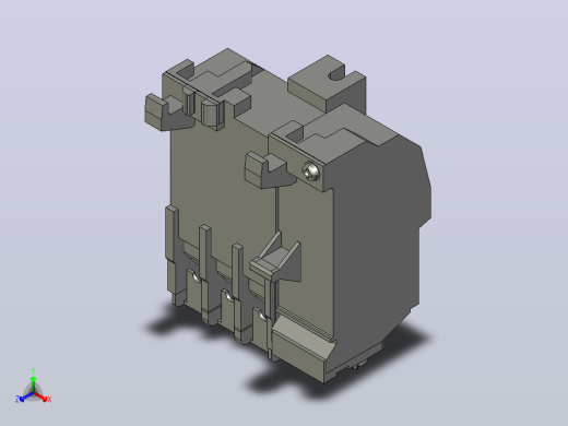 24种三菱热过载继电器3D模型正等轴测缩略图