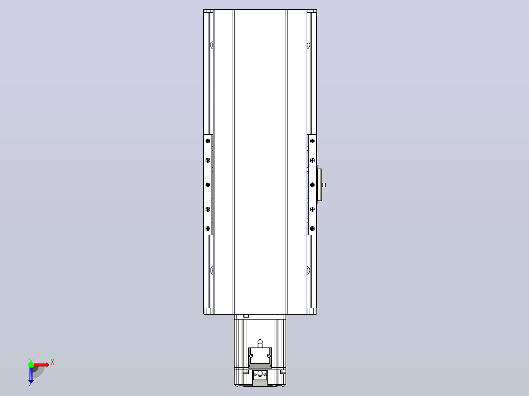 日规模组半封闭丝杆TPA-HNR-175D-2510C-L150-M-C-P75-N3俯视图