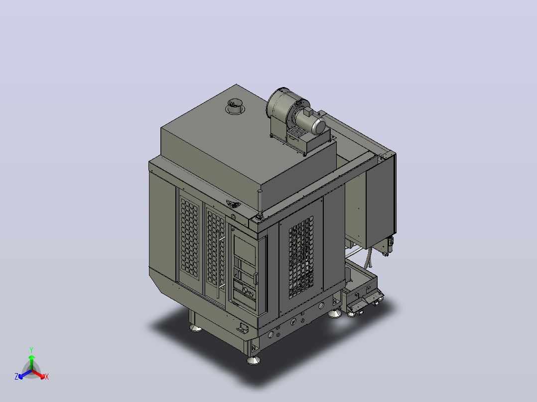 Frank_CNC_数控机床外型.STEP主视图