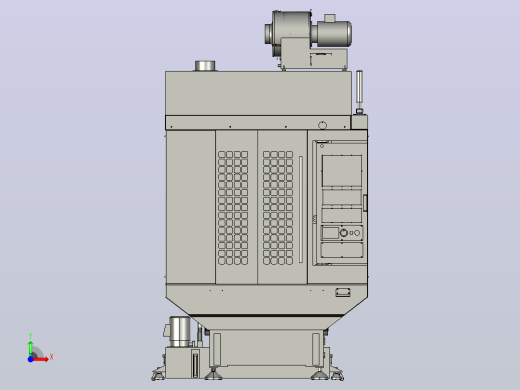 Frank_CNC_数控机床外型.STEP前视缩略图
