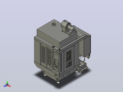 Frank_CNC_数控机床外型.STEP正等轴测缩略图
