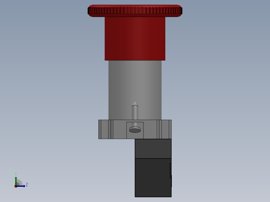 旋转释放φ40[GQB2-BS542 φ40]按钮开关左视图