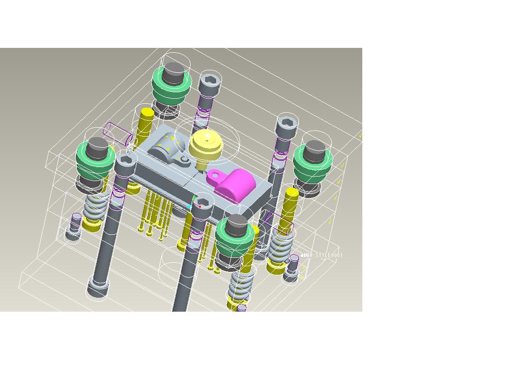 小电机外壳造型和注射模具设计