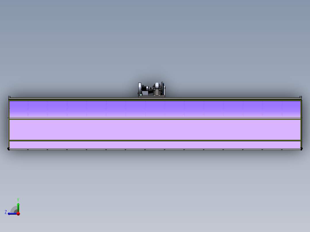 温室大棚除雪装置的设计（sw12可编辑+CAD+说明书）右视图