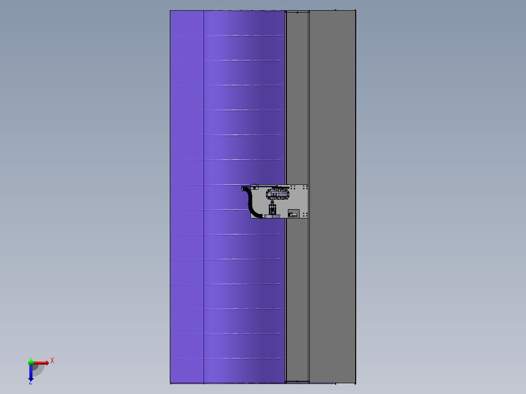 温室大棚除雪装置的设计（sw12可编辑+CAD+说明书）俯视图