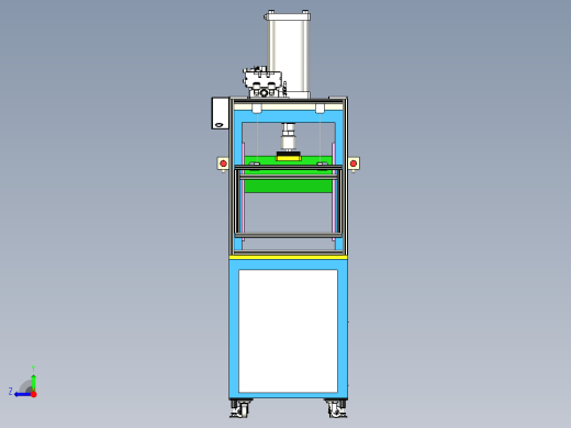 重型气动式切胶机Inventor2020可编辑右视缩略图
