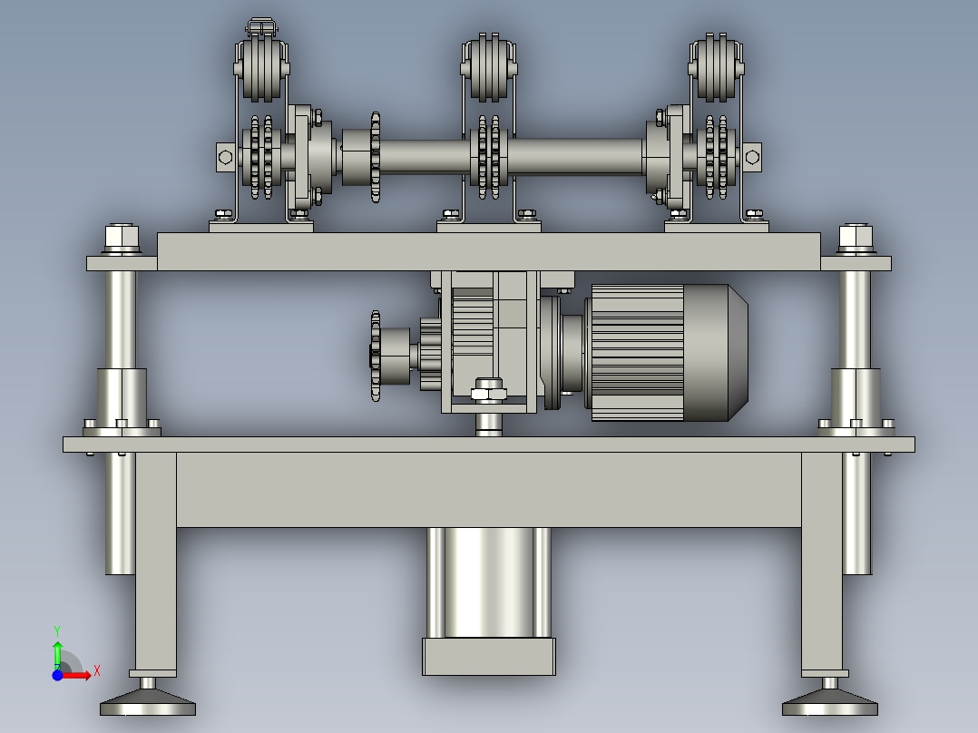 顶升移载机前视图