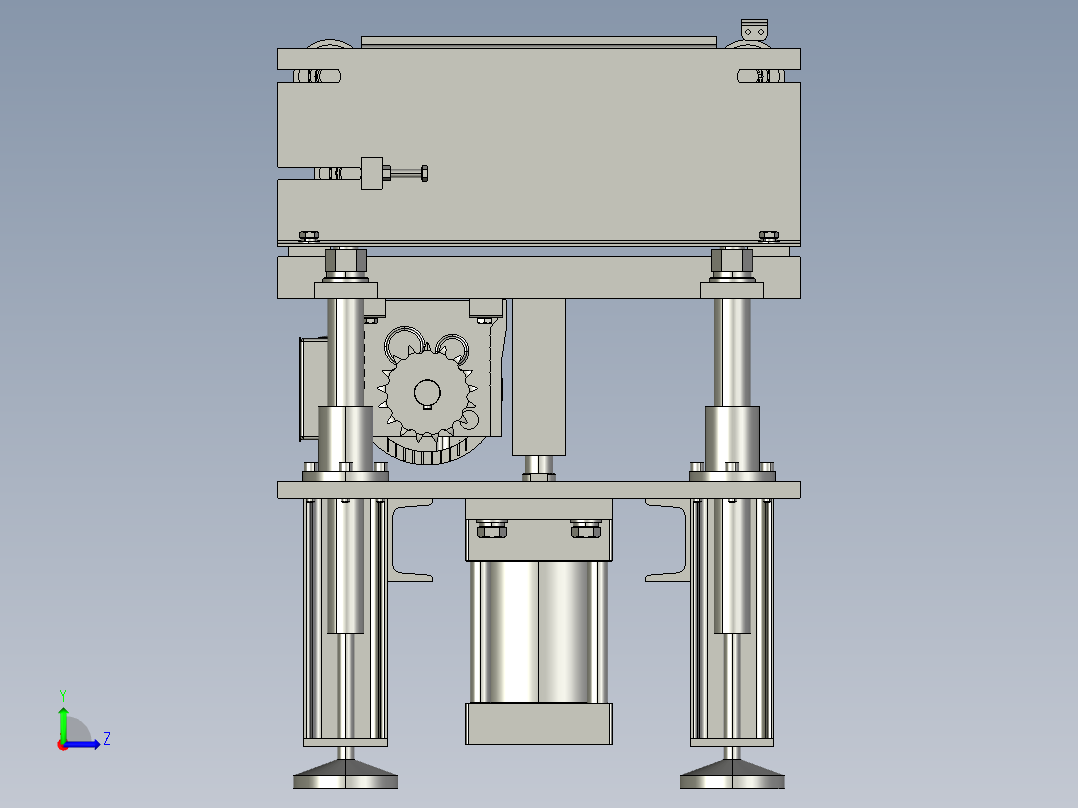 顶升移载机左视图