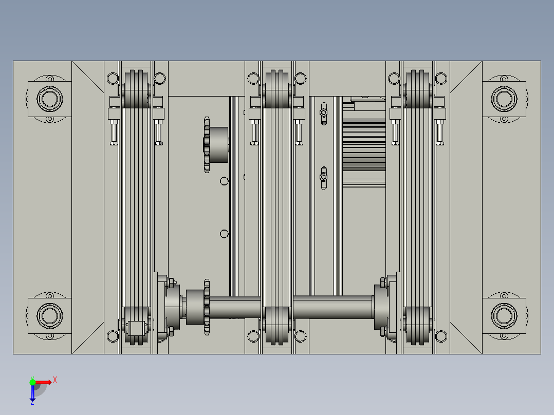 顶升移载机俯视图