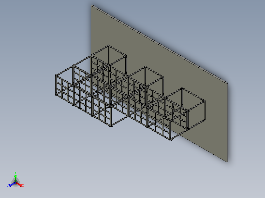 工业标准成品包装组合货架总图