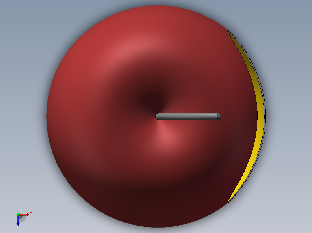 旋转曲面-苹果俯视图