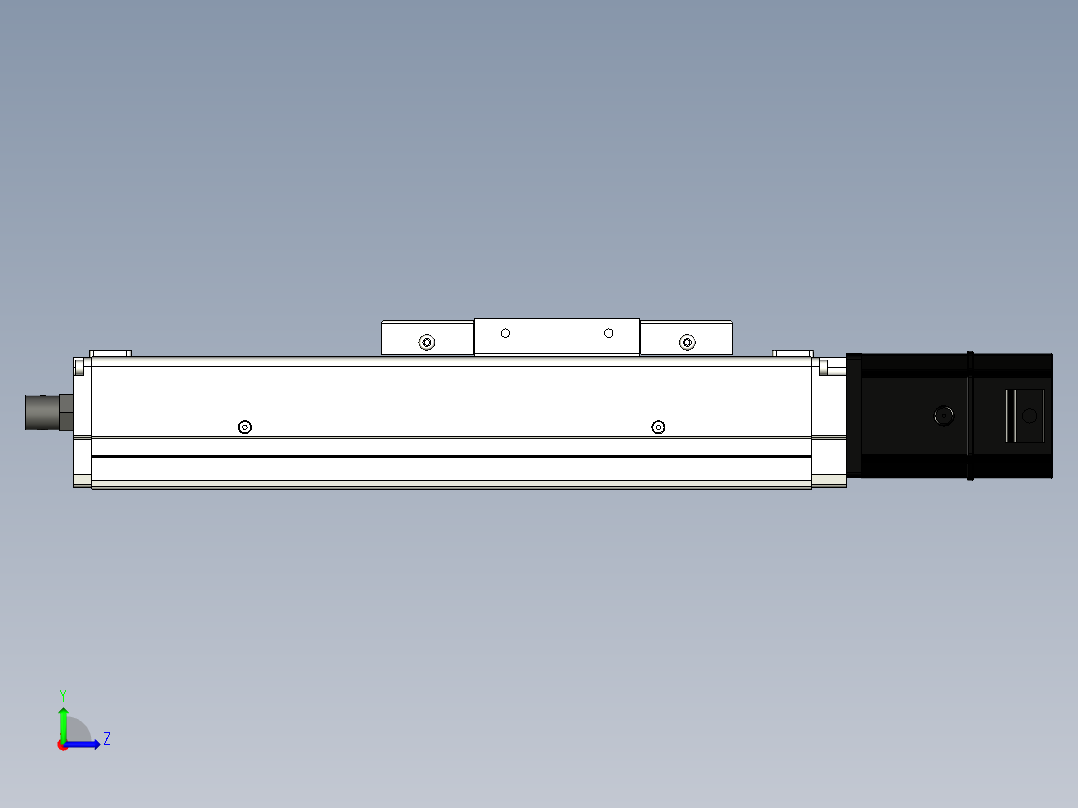 Toyo东佑达直线模组-ECH12-100-BC-200W左视图