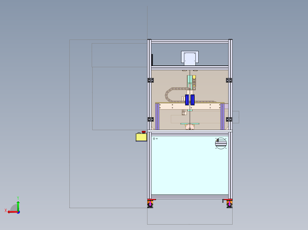自动涂胶机后视图