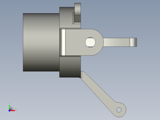 轿车转向节设计（附Hyperworks有限元分析模型）_296026前视缩略图