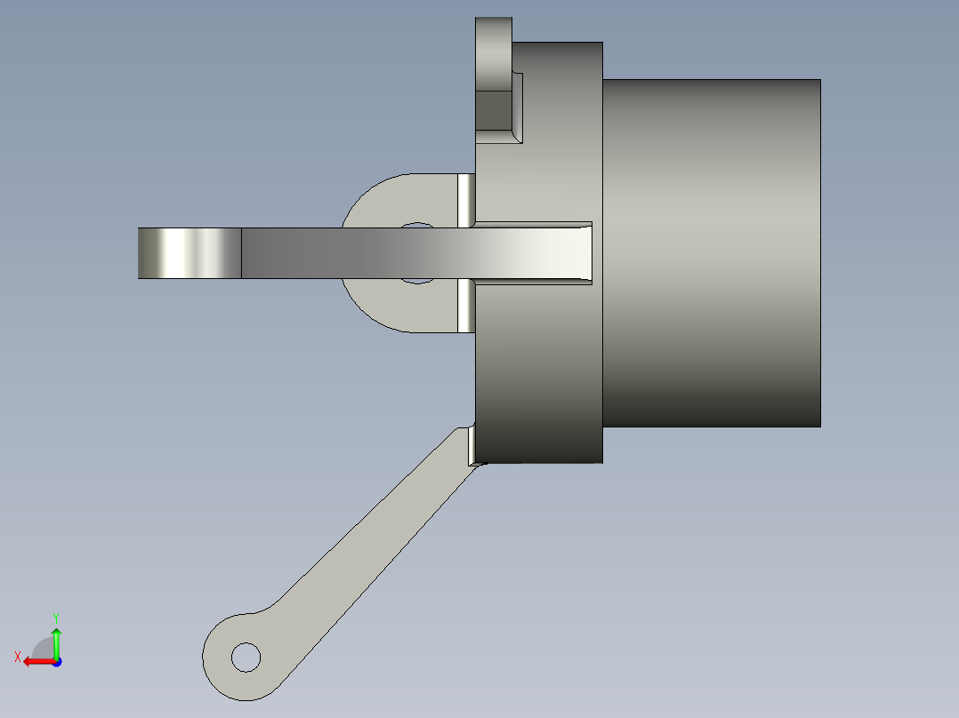 轿车转向节设计（附Hyperworks有限元分析模型）_296026后视图